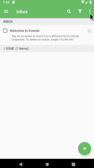 Quick add notification